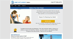 Desktop Screenshot of debtsettlementhall.com