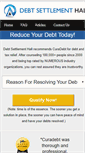 Mobile Screenshot of debtsettlementhall.com